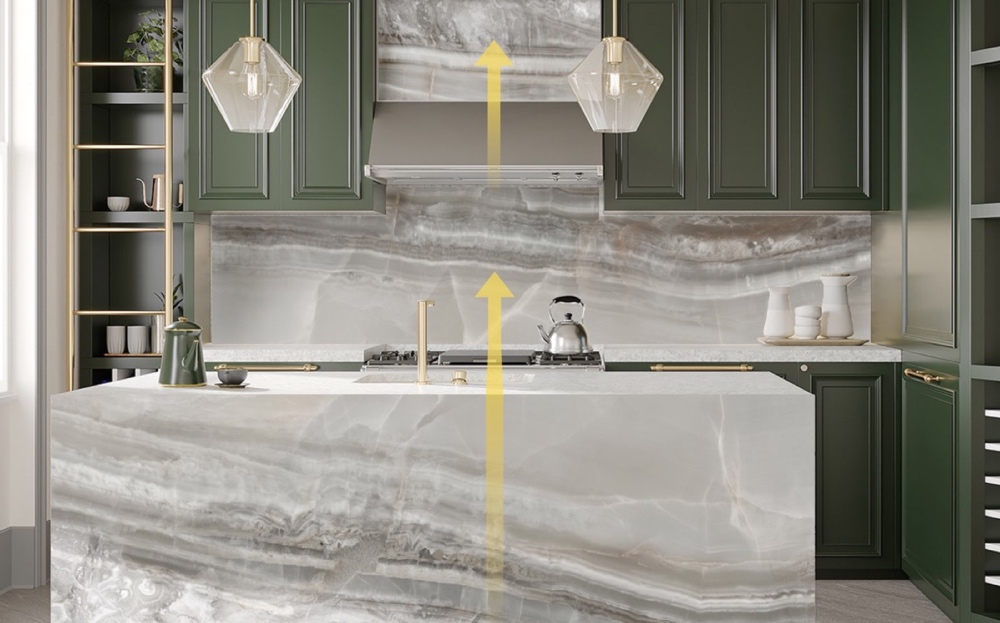 kitchen setting Murrieta bioquartz